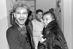 Солист трио «Экспрессия» Борис Моисеев и певица Лайма Вайкуле, 1988 год