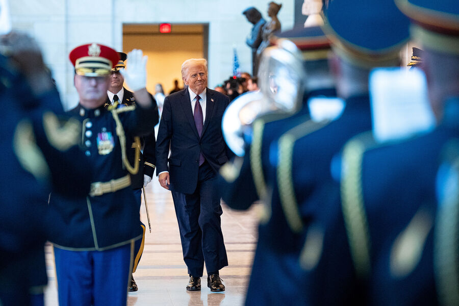 Во время церемонии инаугурации Дональда Трампа в&nbsp;Капитолии США, 20&nbsp;января 2025&nbsp;года