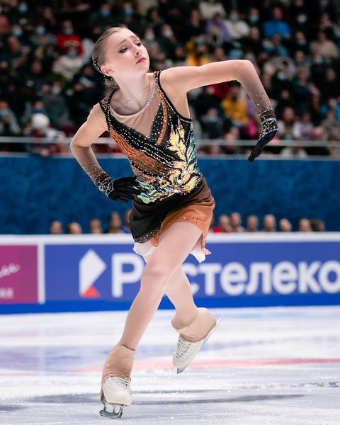 Софья Муравьева выступает в&nbsp;произвольной программе на&nbsp;чемпионате России &mdash; 2022