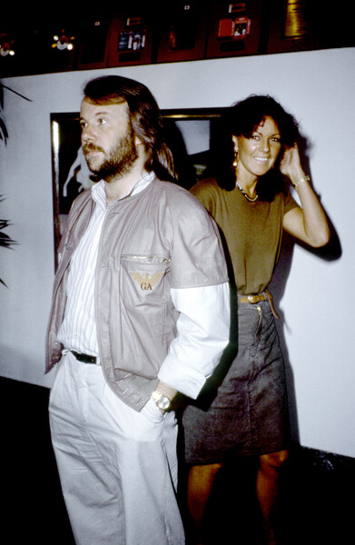 Шведские музыканты Бенни Андерссон и Анни-Фрид Лингстад из&nbsp;шведской группы ABBA в&nbsp;студии Polar в&nbsp;Стокгольме, Швеция, 1981&nbsp;год