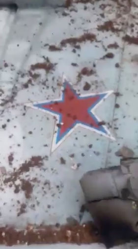 Скриншот видео сбитого Су-25 в Сирии