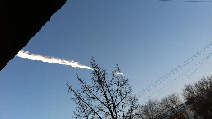 След падения метеорита в районе города Сатки Челябинской области