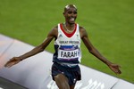 Британский легкоатлет Мо Фарах — олимпийский чемпион в беге на 10000 м