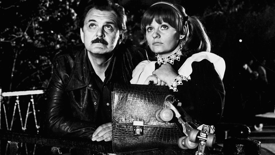 Юрий Яковлев и Ирина Муравьева на съемках художественного фильма «Карнавал», 1981 год