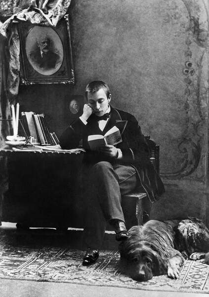 Сергей Рахманинов с&nbsp;собакой Левко, 1899&nbsp;год