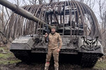 Т-72Б3М ВС РФ с «дредами» из арматуры где-то на фронте