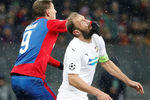 Во время матча группового этапа Лиги чемпионов УЕФА между ПФК ЦСКА и ФК «Виктория» в Москве, 27 ноября 2018 года