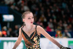 Софья Муравьева выступает в произвольной программе на чемпионате России — 2022