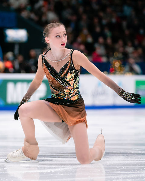 Софья Муравьева выступает в&nbsp;произвольной программе на&nbsp;чемпионате России &mdash; 2022