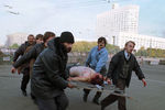 Пострадавший у Белого дома в Москве, 4 октября 1993 года