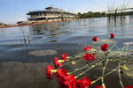 Теплоход &laquo;Булгария&raquo; в&nbsp;3-ю годовщину трагедии в&nbsp;затоне имени Куйбышева неподалеку от села Сюкеево в&nbsp;Камско-Устьинском районе республики Татарстан, июль 2014&nbsp;года