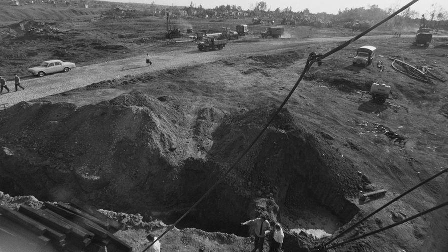 6 июня 1988 года. Место взрыва вагонов