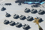 Противотанковые ракетные комплексы «Хризантема-С» на военном параде на Красной площади, посвященном 69-й годовщине победы в Великой Отечественной войне