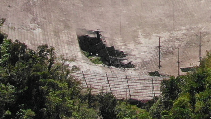 Дыра на&nbsp;радиотелескопе &laquo;Аресибо&raquo;, ноябрь 2020 год