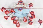Сборная России по хоккею перед матчем против команды Дании
