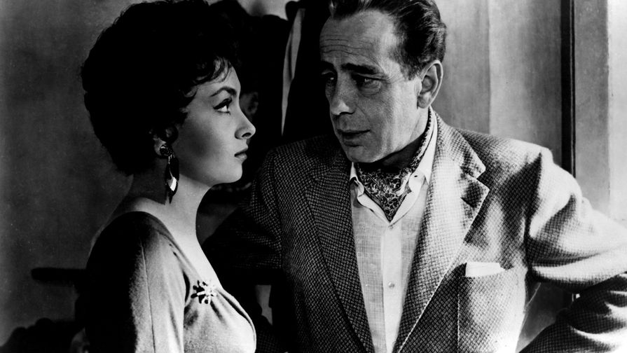 Джина Лоллобриджида и Хамфри Богарт в&nbsp;фильме «Победить дьявола» (1953)