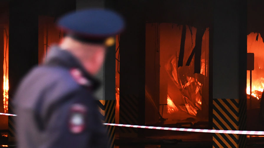 Пожар на строительном рынке «Синдика»