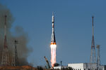 Запуск ракеты-носителя с космическим кораблем «Союз МС-19» со стартового комплекса «Восток» космодрома Байконур, 5 октября 2021 года