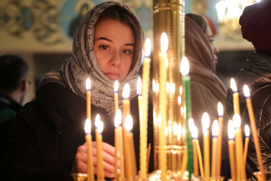 Во время праздничного богослужения по&nbsp;случаю Рождества Христова в&nbsp;Вознесенском кафедральном соборе в&nbsp;Новосибирске