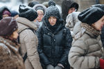 Очередь на выставку работ Валентина Серова