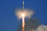 Запуск ракеты ракеты-носителя «Союз-2.1а» со спутниками на борту с космодрома «Восточный» в Амурской области, 1 февраля 2018 года