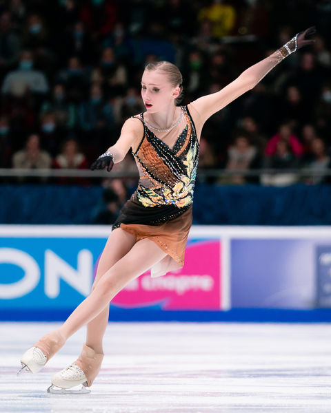 Софья Муравьева выступает в&nbsp;произвольной программе на&nbsp;чемпионате России &mdash; 2022
