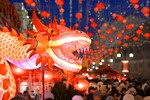 Празднование китайского Нового года в Камергерском переулке, Москва, 28 января 2025 года