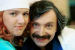 Амаяк Акопян на съемках сериала «Медики», 2001 год