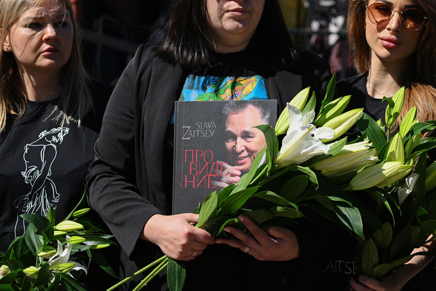 Прощание с&nbsp;модельером Вячеславом Зайцевым в&nbsp;подмосковном Щелково, 4&nbsp;мая 2023&nbsp;года