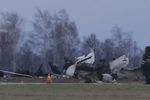 Обломки пассажирского самолета Boeing 737 в аэропорту Казани