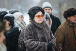 Очередь на выставку работ Валентина Серова