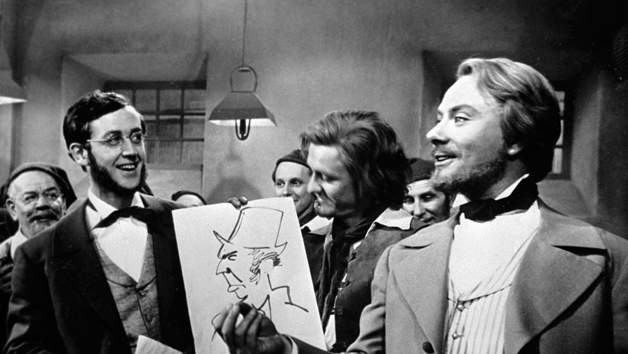 Андрей Миронов в роли Энгельса (справа) в фильме Григория Рошаля «Год как жизнь», 1965 год