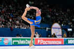 Арина Онищенко выступает в произвольной программе на чемпионате России — 2022