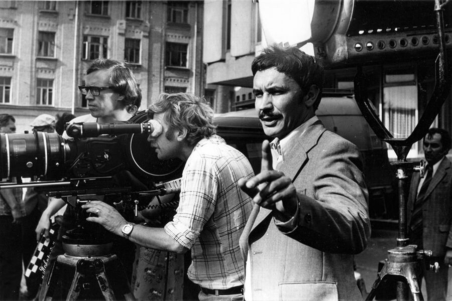 Вадим Абдрашитов на&nbsp;съемках фильма «Поворот», 1978&nbsp;год