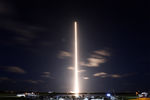 Во время запуска ракеты SpaceX Falcon 9 с гражданским экипажем на борту капсулы Crew Dragon, 15 сентября 2021 года