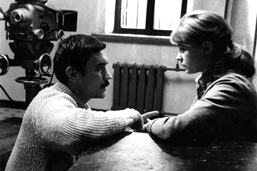 Вадим Абдрашитов и Марина Неелова на&nbsp;съемках фильма «Слово для&nbsp;защиты», 1975&nbsp;год