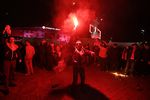 Болельщики «Спартака» празднуют досрочную победу в чемпионате России у стадиона «Открытие Арена» в Москве