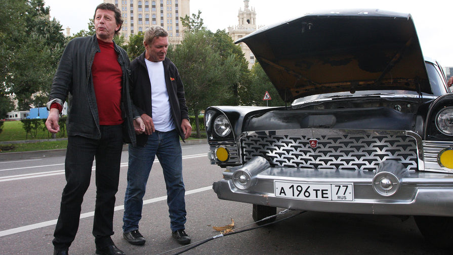 Михаил Ширвиндт на съемках фильма «ПираМММида», 2009 год