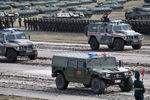 Парад участников военных маневров «Восток-2018» на забайкальском полигоне «Цугол», 13 сентября 2018 года