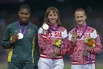 Мария Савинова и Екатерина Поистогова на церемонии награждения