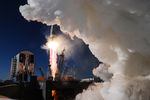Запуск ракеты ракеты-носителя «Союз-2.1а» со спутниками на борту с космодрома «Восточный» в Амурской области, 1 февраля 2018 года
