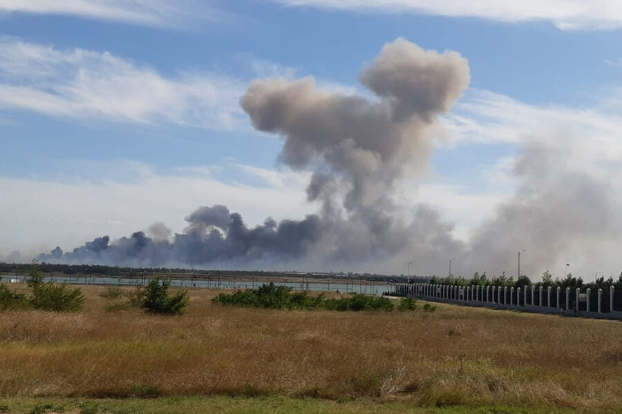 Взрывы в&nbsp;районе поселка Новофедоровка в&nbsp;Крыму, 9&nbsp;августа 2022&nbsp;года
