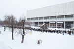 Очередь на выставку работ Валентина Серова