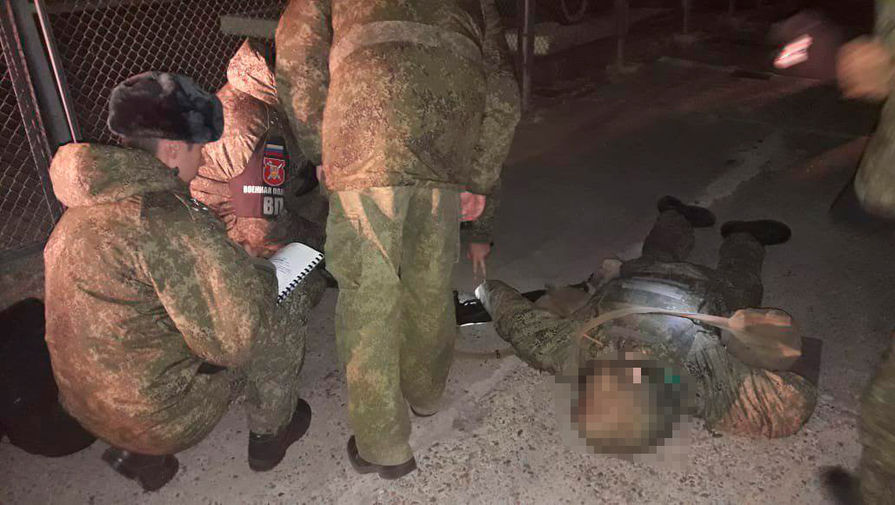 На&nbsp;месте расстрела сослуживцев солдатом-срочником Рамилем Шамсутдиновым в&nbsp;воинской части в&nbsp;Забайкальском крае, 25&nbsp;октября 2019&nbsp;года