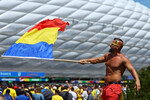 Болельщик сборной Румынии на матче чемпионата Европы по футболу, июнь 2024 года
