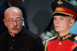 Музыкант Александр Розенбаум на церемонии прощания с Иосифом Кобзоном в Москве, 2 сентября 2018 года
