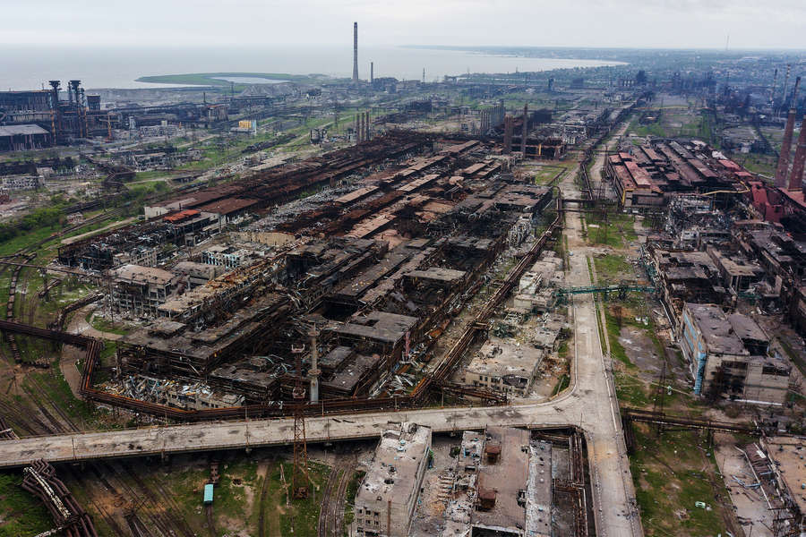 Вид на&nbsp;территорию завода &laquo;Азовсталь&raquo; в&nbsp;Мариуполе, 22&nbsp;мая 2022&nbsp;года