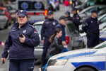 Полиция у школы в Белграде, где произошла стрельба, 3 мая 2023 года