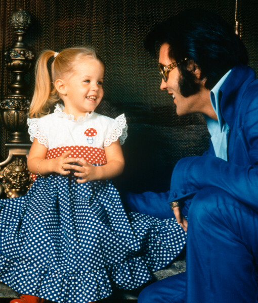 Элвис Пресли с&nbsp;дочерью Лизой Мари, 1973&nbsp;год