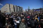 Участники акции оппозиции против коррупции на Пушкинской площади, 26 марта 2017 года